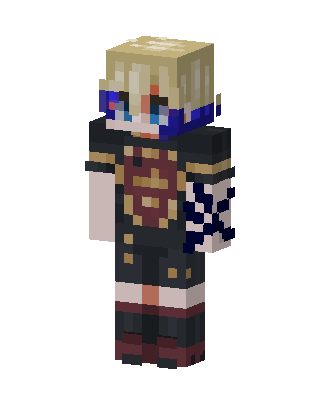 Skull Sleeve Pirate skin, 3D preview