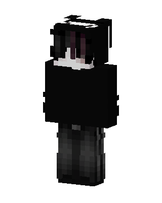 Dark Emo Hoodie skin, 3D preview
