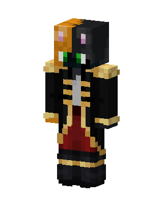 Pirate Captain Cat skin, 3D preview