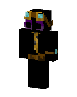 Steampunk Enderman skin, 3D preview