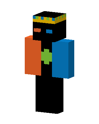 Black Mob Boy skin, 3D preview