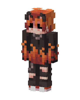 Ember Hoodie Girl Minecraft skin