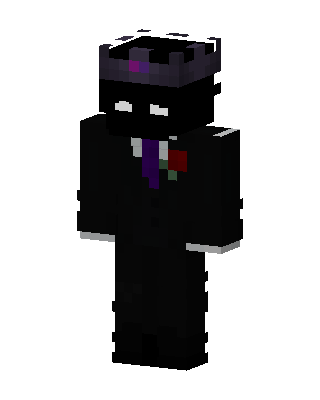 Black Villain Boy Minecraft goth skin