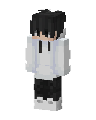 Monochrome Hoodie Minecraft skin