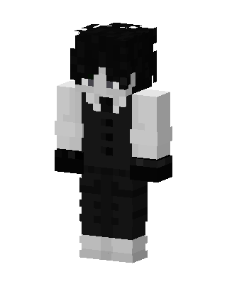 Monochrome Gentleman skin, 3D preview