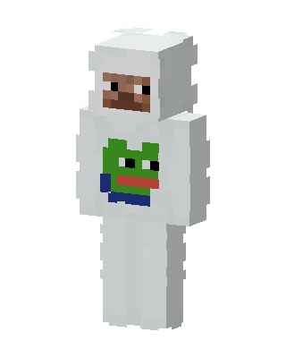 White Hooded Frog Boy Minecraft skin