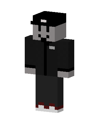 Gray Cap Hoodie Minecraft skin