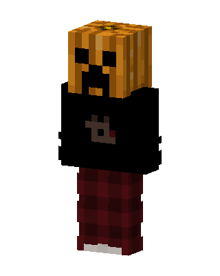 Pumpkin Creeper skin, 3D preview