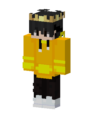 Golden Crown Hoodie skin, 3D preview