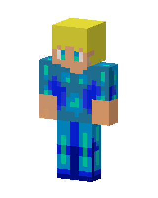 Aqua Crystal skin, 3D preview