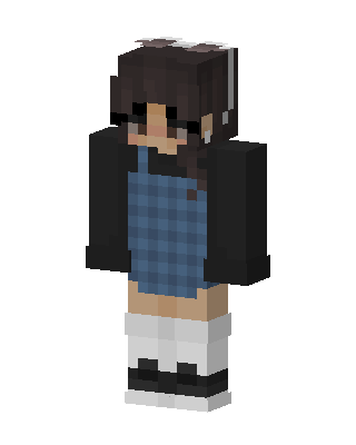 Denim Dress Girl skin, 3D preview