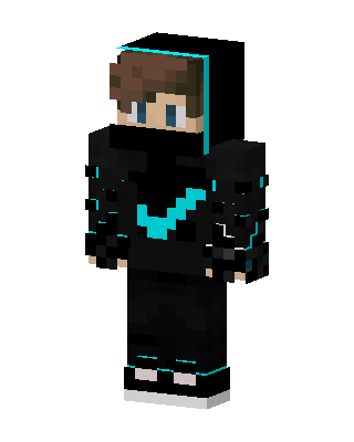 Cyan Shadow skin, 3D preview