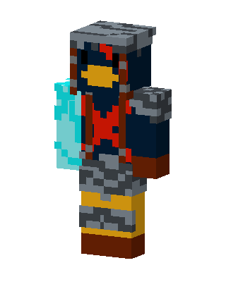Gray Knight Boy Minecraft skin