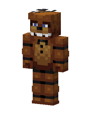 Freddy Fazbear skin, 3D preview