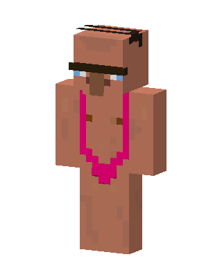 Brown Player Boy skin, 3D preview