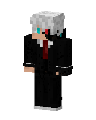 Black Suit Boy skin, 3D preview