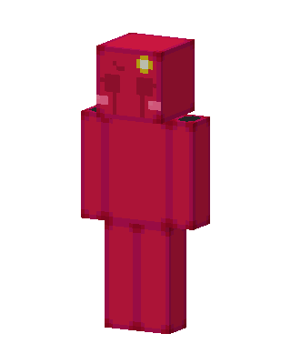 Red Slime skin, 3D preview