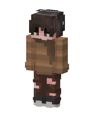 Cozy Sweater Boy skin, 3D preview