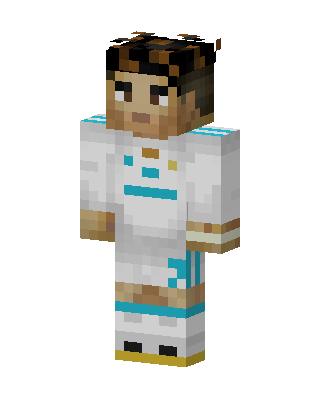 Teal Stripe Striker Minecraft skin