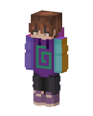 Spiral Hoodie skin, 3D preview