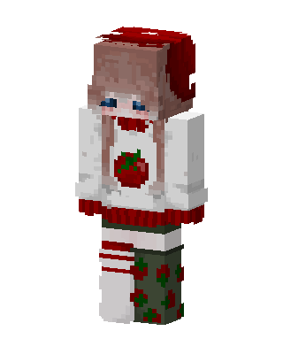Apple Sweater Girl skin, 3D preview