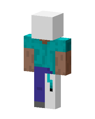 Headless Steve skin, 3D preview