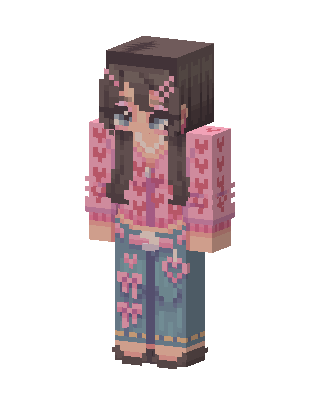 Bow Cardigan Girl Minecraft skin