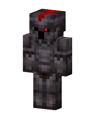 Netherite Knight skin, 3D preview