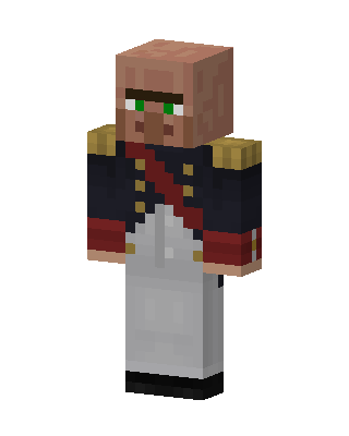 Villager Admiral skin, 3D preview