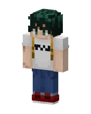 Izuku Midoriya skin, 3D preview