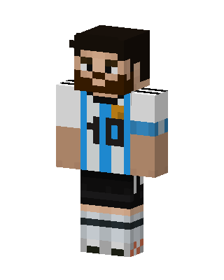 Argentina Number 10 skin, 3D preview