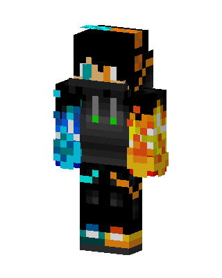 Fire Ice Hoodie Minecraft skin