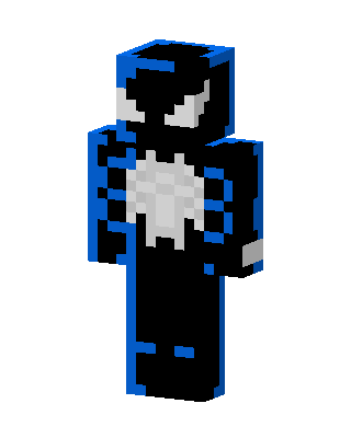 Black Spider-Man skin, 3D preview