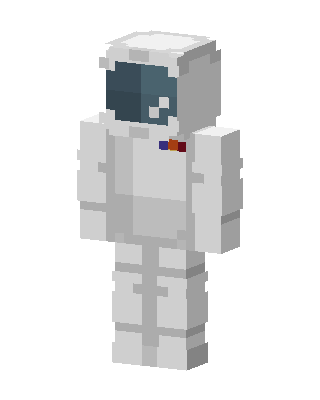 White Astronaut skin, 3D preview