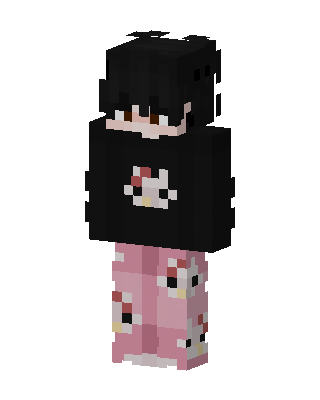 Kitty Pajamas skin, 3D preview