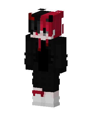 Crimson Demon Hoodie Minecraft anime skin