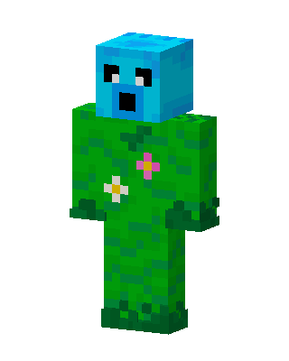 Flower Bush Slime skin, 3D preview