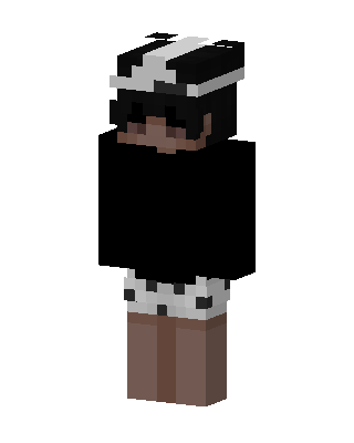 Cow Print Hoodie skin, 3D preview