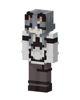 Gray Maid skin, 3D preview