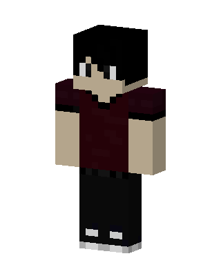 Black Player Boy skin, 3D preview