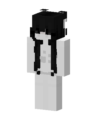White Player Girl skin, 3D preview