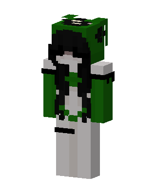 Green Mob Girl Minecraft skin