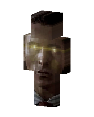 Glowing Eyes Man skin, 3D preview