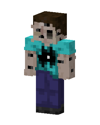 Blue Player Boy skin, 3D preview