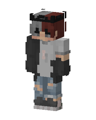 Split Hair Hoodie Minecraft skin