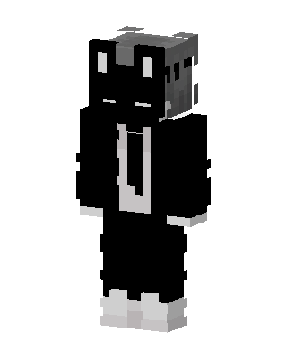 Shadow Cat Suit skin, 3D preview