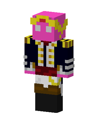 Pink Admiral skin, 3D preview
