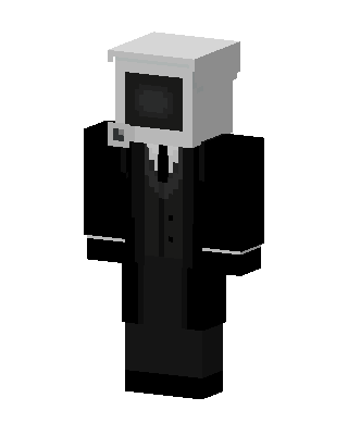 Black Robot Boy skin, 3D preview