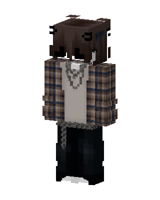 Plaid Shirt Boy skin, 3D preview