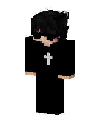 Black Goth Boy Minecraft skin